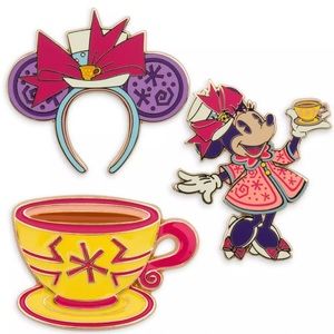 Disney Minnie Mouse Main Attraction Mad Tea Party Pins.